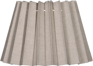 Faltschirm uni grau beige Leinenstruktur E14 B